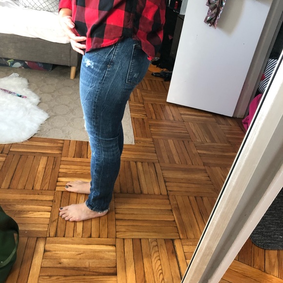 Zara Distressed Denim Jeans - Picture 8 of 8